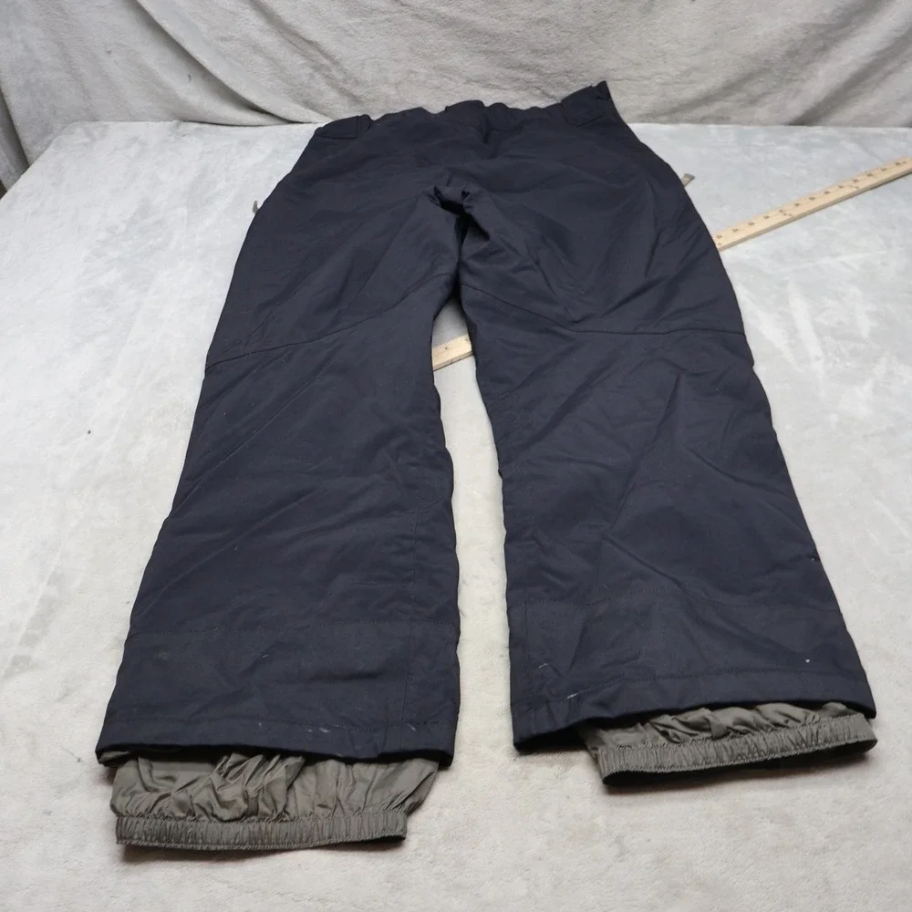 North Face Snow Pants Mens Large Black Waterproof Cargo Insulated Winter 33x32